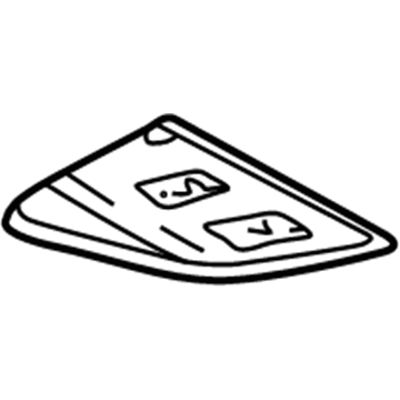 Lexus 58403-53011-A2 Board Sub-Assy, Rear Floor, NO.3