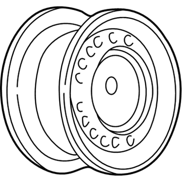 GM 9591661 Wheel Rim, 14X6