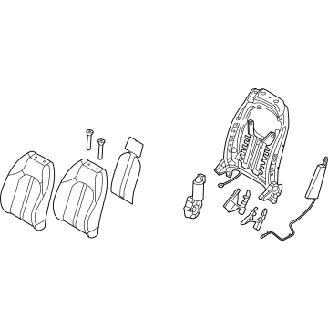 Hyundai 88300-L1950-VSM BACK ASSY-FR SEAT, LH