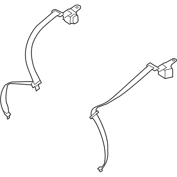 Hyundai 89810-4R000-HZ Rear Left Seat Belt Assembly