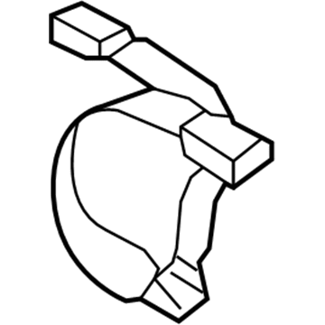 Hyundai 89830-3Q000-HZ Buckle Assembly-Rear Seat Belt, LH