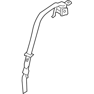 Hyundai 89850-4R000-HZ Rear Center Seat Belt Assembly