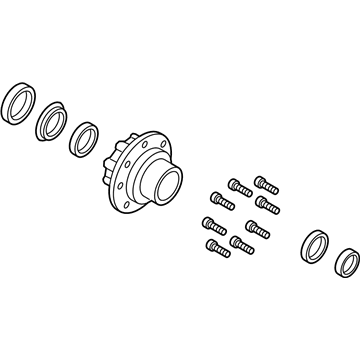 Ford HC3Z-1109-B Rear Hub & Bearing