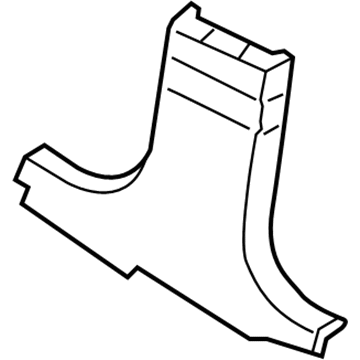 BMW 51-43-7-221-687 Trim, B-Pillar, Leather, Bottom Left