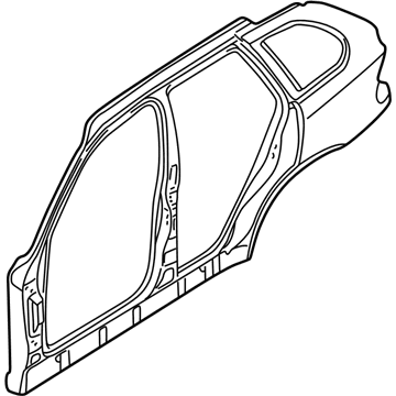 BMW 41-21-7-129-091 Body-Side Frame Left
