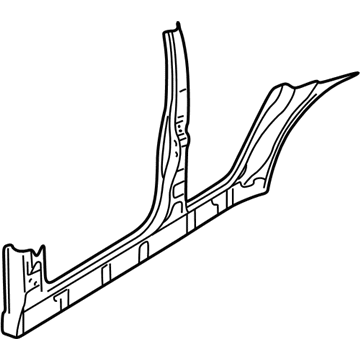BMW 41-21-8-262-653 Column B With Left Rocker Panel