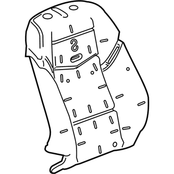 GM 23311312 Seat Back Pad