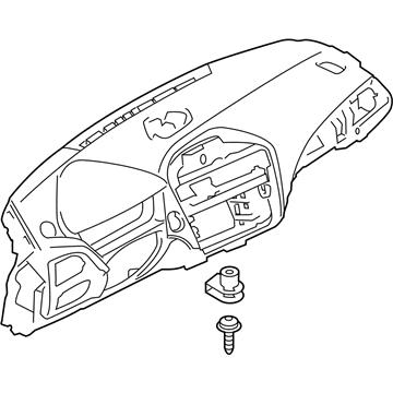 BMW 51-45-7-943-491 Instrument Panel With Dec. Stitching