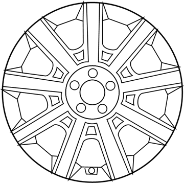 Hyundai 52910-3N350 Rear Aluminium Wheel Assembly