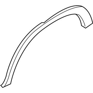 BMW 51-77-8-037-293 Trim Piece Rear Left Wheel Well, Primed