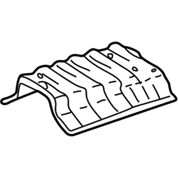 Lexus 58327-48010 Insulator, Main Muffler Heat