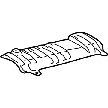 Lexus 58155-48010 Insulator, Front Floor Heat, NO.3