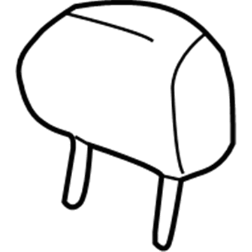 Honda 81140-SDA-A02ZA Headrest Assy., FR. *NH167L* (Tachi-S/Setex) (GRAPHITE BLACK)