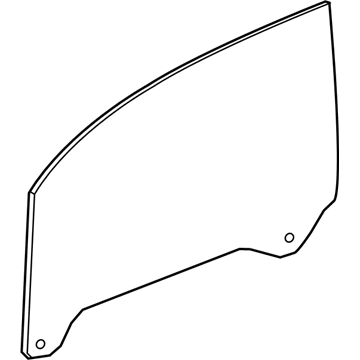 BMW 51-33-7-290-859 Side Window, Green, Door, Front Left