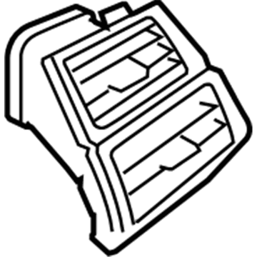 BMW 64-22-9-252-649 Fresh Air Grille, Left