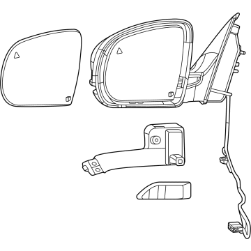 Mopar 68164058AD Door Mirror Right