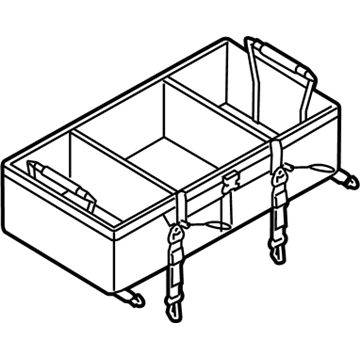 Ford EE5Z-78115A00-A Cargo Organizer - Soft-Sided Large, Folding
