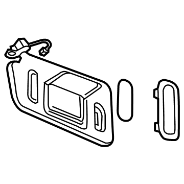GM 84388102 Sunvisor