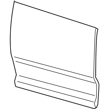 Mopar 55372020AB Door-Rear Door Outer