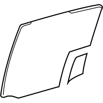 Lexus 68113-60240 Glass, Rear Door, RH