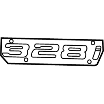 BMW 51-14-8-172-057 Trunk Lid Emblem