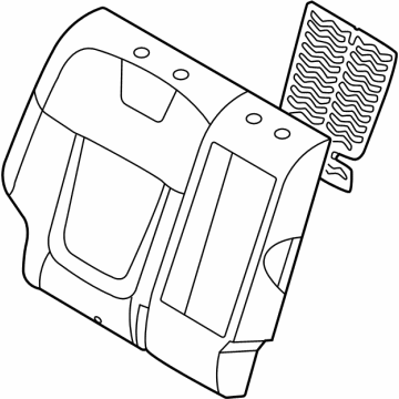 Hyundai 89450-N9010 PAD ASSY-REAR SEAT BACK, RH