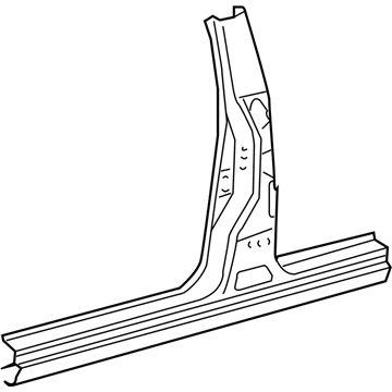 Lexus 61311-60130 Pillar, Center Body, Outer RH