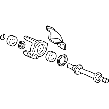 Acura 44500-SWA-A10 Shaft Assembly, Half (Mt)