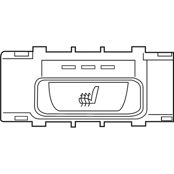 BMW 61-31-9-384-806 Switch, Seat Heating, Right Rear