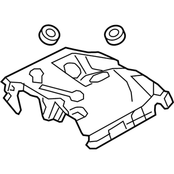 BMW 11-65-7-576-998 Heat Protection, Top