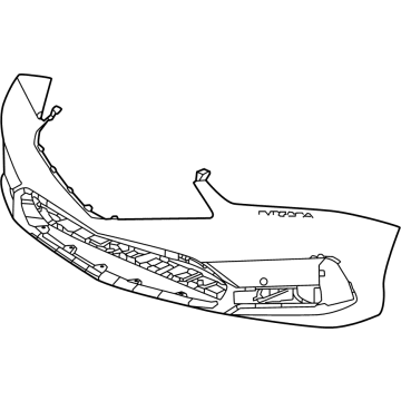 Acura 04711-3S5-A00ZZ FACE, FR. BUMPER