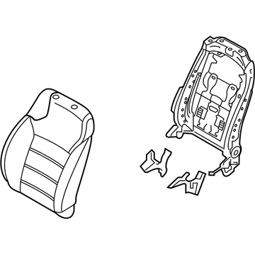 Kia 88301C6000C61 Back Assembly-Front Seat, LH