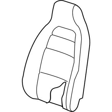 Infiniti 87610-5DD0A Trim & Pad Assy-Back, Front Seat RH