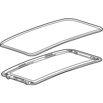 GM 95164050 Sunroof Glass