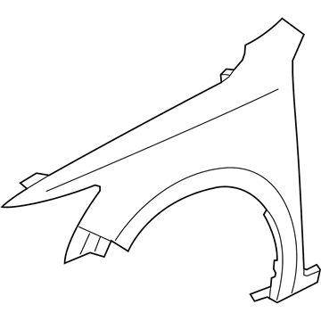 Acura 60210-T3R-A90ZZ Fender R, Front (Dot)