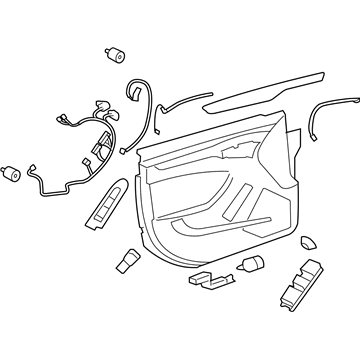 GM 22815694 Door Trim Panel
