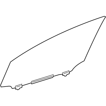Lexus 68101-78050 Glass Sub-Assembly, FR D