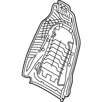 BMW 52-10-7-411-577 Backrest Frame Electrical. Fa