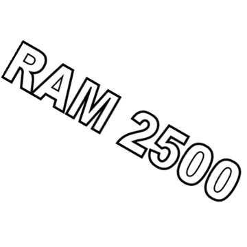 Mopar 55372616AC Nameplate