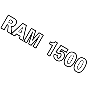 Mopar 55077336AA NAMEPLATE-Door