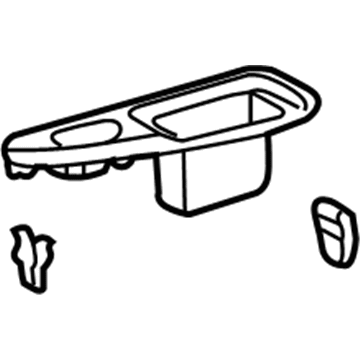 Lexus 74271-60160-B0 Panel, Rear Door Armrest Base, Upper RH