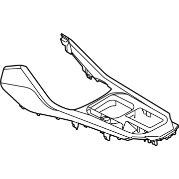 BMW 51-16-5-A56-3E2 COVER, CENTR CONSOLE, PIANO:511608
