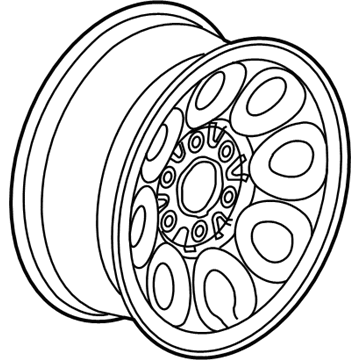 GM 9595249 Wheel, Steel