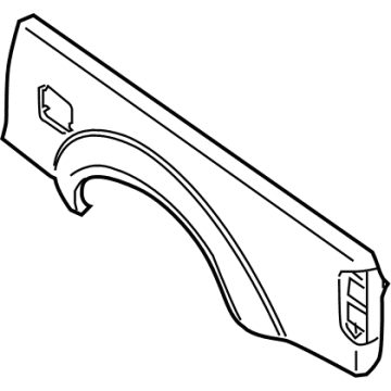 Nissan 93312-9BU6A PANEL ASSY-SIDE OUTER, RH