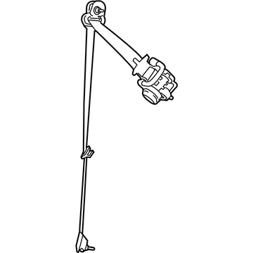 Hyundai 89810-S8500-NNB Rear Seat Belt Assembly, Left
