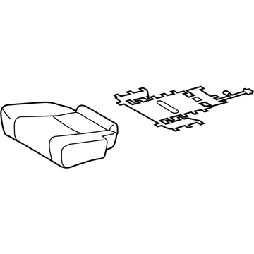 Lexus 71075-60G60-A1 Rear Seat Cushion Cover Sub-Assembly, Right (For Bench Type)