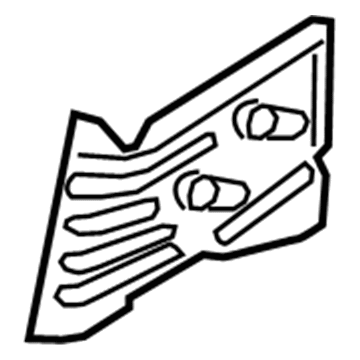 BMW 41-11-7-263-767 Closing Plate, Longitudinal Member, Left