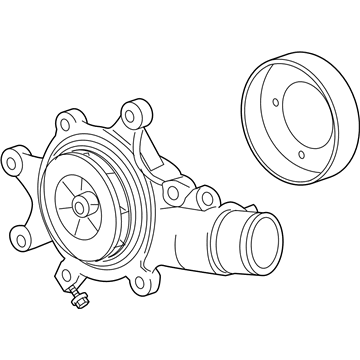 Mopar 53021844AA Engine Water Pump Front