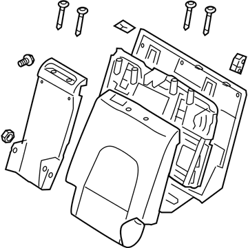 Hyundai 89300-3J050-R7D Back Assembly-2ND Seat, LH