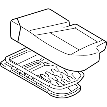 Hyundai 89100-3J051-R7D Cushion Assembly-Rear Seat, LH
